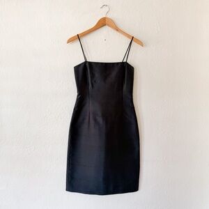 BCBG MaxAzaria Womens Black Silk LBD Dress